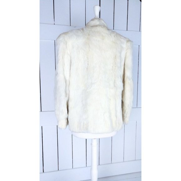 Vintage rabbit fur jacket genuine fur coat - Picture 4 of 6